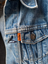 Load image into Gallery viewer, vintage orange tab Levi’s spijkerjack maat 4 jaar