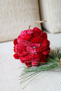 CHRISTMAS BALL CANARY RED