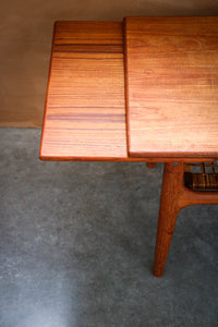 teak and rattan coffee table